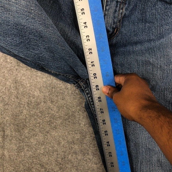 Anchor Blue 38x30 Loose Baggy Vtg 90s Grunge Skate Classic Wash Denim Baggy - Picture 8 of 12